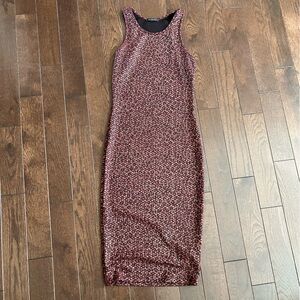 Burgundy Bodycon Tank Dress
